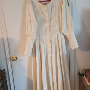 Natural Ivory Cotton Country Wedding Dress